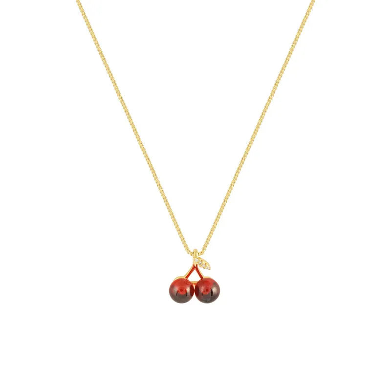 Cherry Pendant Necklace