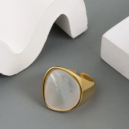 White Stone Ring