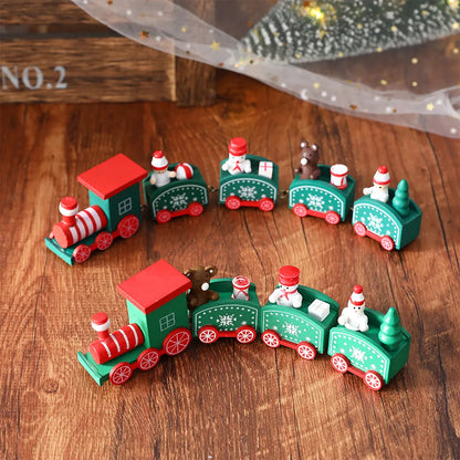 Wooden Train Christmas Decoration