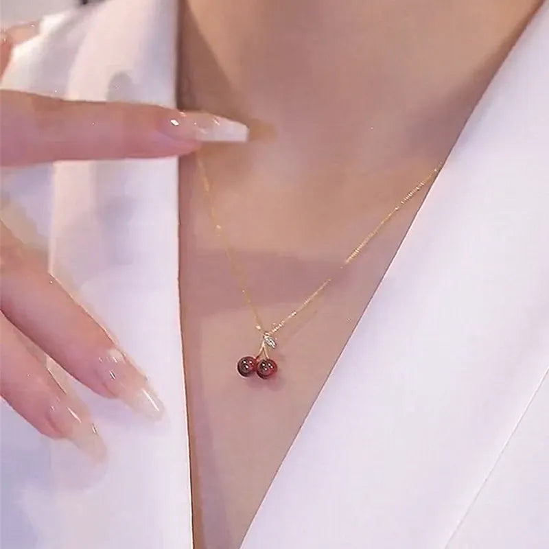 Cherry Pendant Necklace