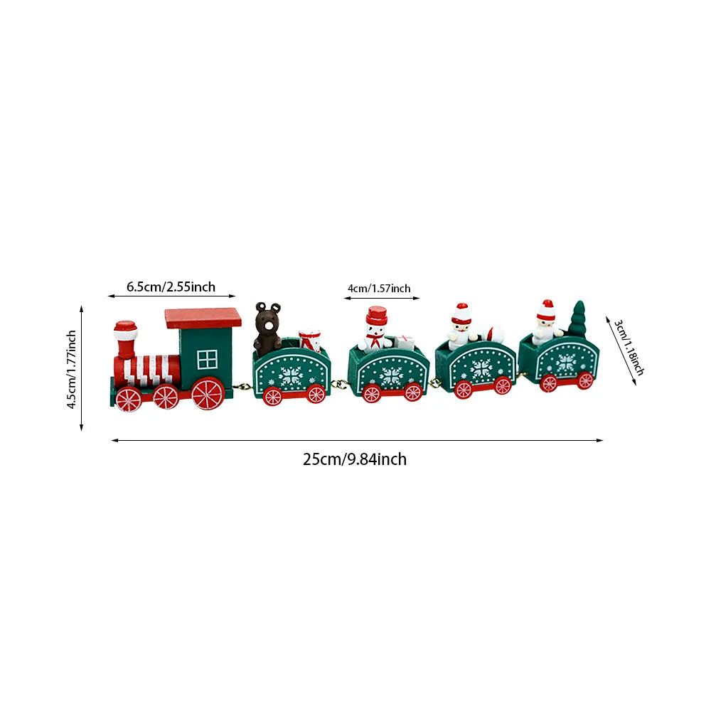 Wooden Train Christmas Decoration