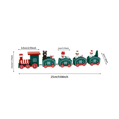 Wooden Train Christmas Decoration