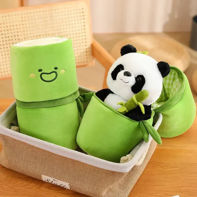 Bamboo Tube Panda Plushy™