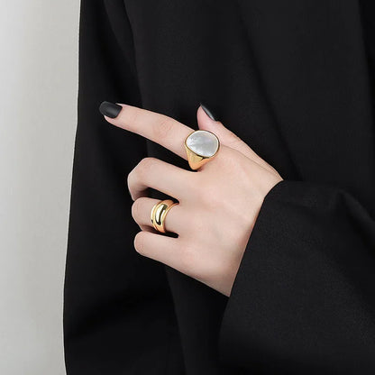 White Stone Ring