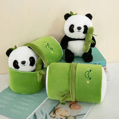 Bamboo Tube Panda Plushy™