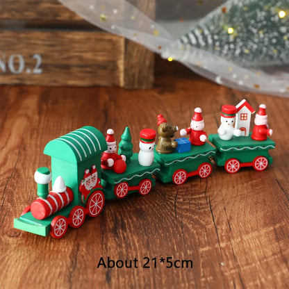 Wooden Train Christmas Decoration
