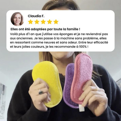 ECOPONGE® - Éponge Lavable et Réutilisable