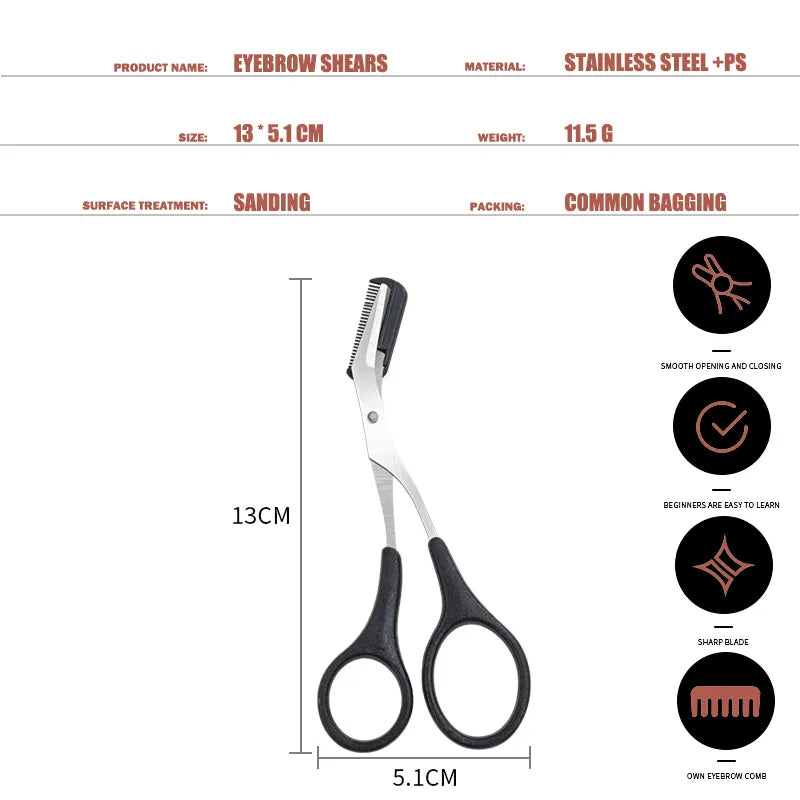 Eyebrow Trimmer Scissor - Perfect Beauty Essential for Precise Grooming